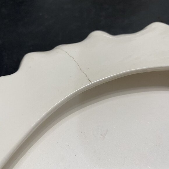 Ceramic Wall Plaque Embroidery Hoop Design Roosters Farmhouse Barnyard Decor - Picture 7 of 8